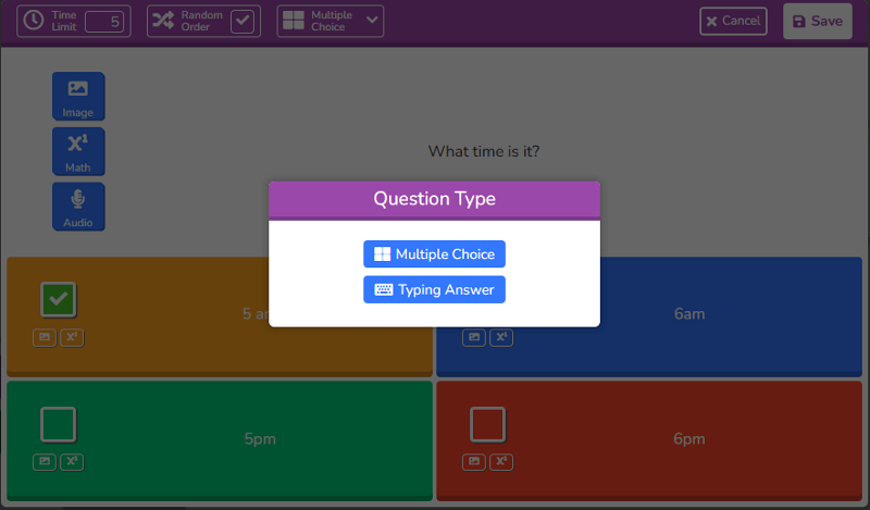 Blooket question types