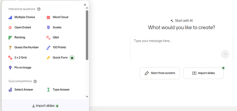 Mentimeter content creation