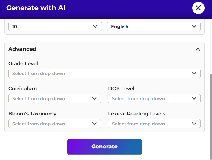 Tarphi AI content generation