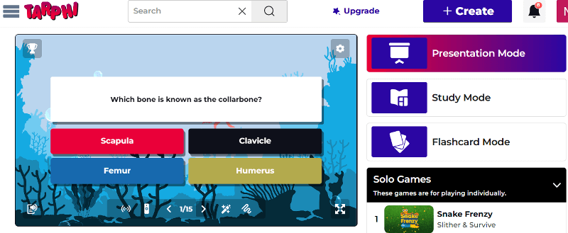 Tarphi presentation mode