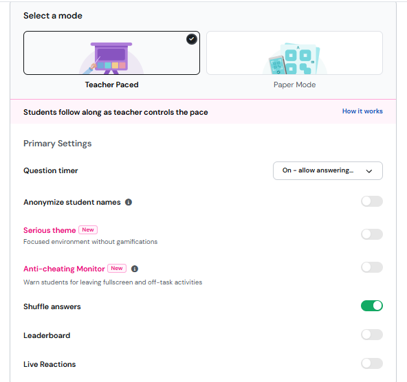 Wayground's live teacher-led session