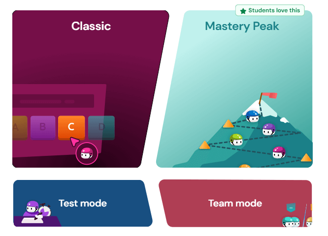 Wayground's student-paced modes